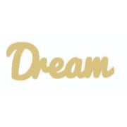 Basic Shape Round MDF Cutout Dream - Unfinished For DIY
