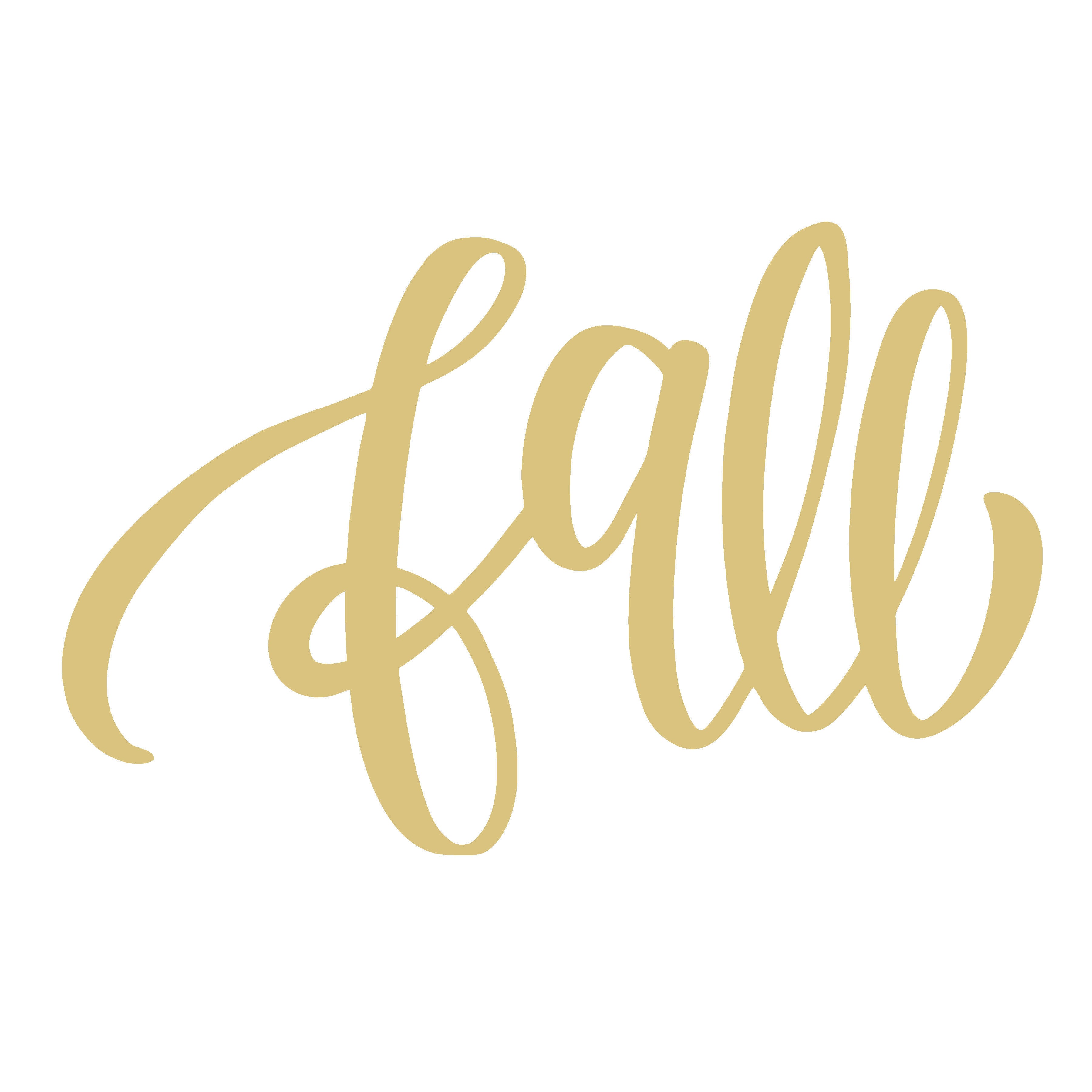 LASER CUT WORD-FALL UNFINISHED WOOD CUTOUT STYLE 2