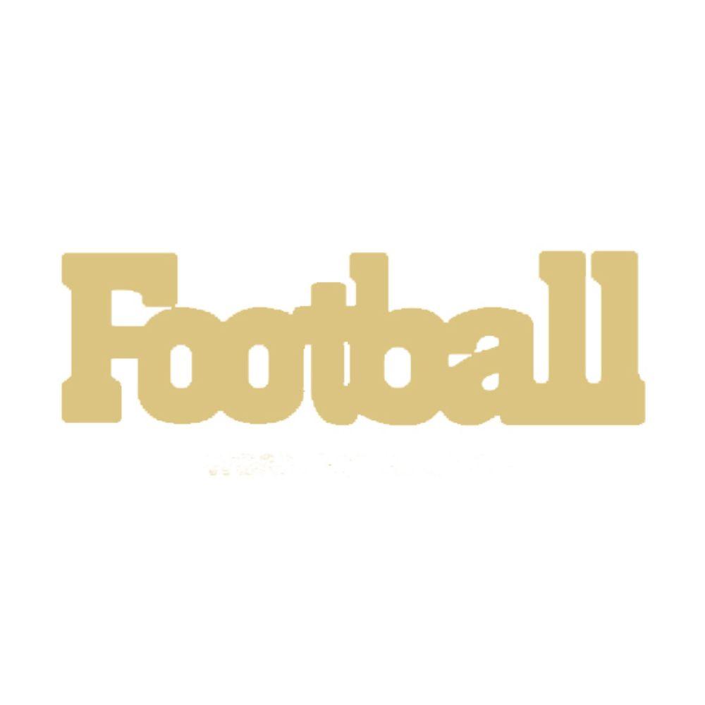 Basic Shape Word MDF Cutout Football - Unfinished For DIY