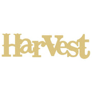 Basic Shape Harvest MDF Cutout Harvest Serif - Unfinished For DIY