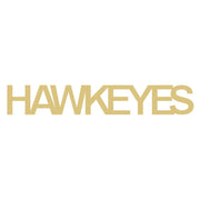 Basic Shape Word MDF Cutout Hawkeyes - Unfinished For DIY