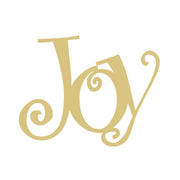 Basic Shape Monogram MDF Cutout Joy - Unfinished For DIY