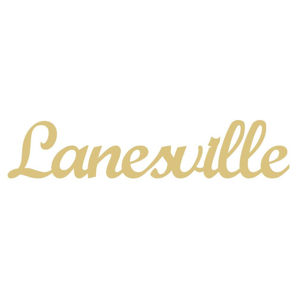 Basic Shape Script MDF Cutout Lanesville - Unfinished For DIY