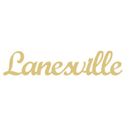 Basic Shape Script MDF Cutout Lanesville - Unfinished For DIY