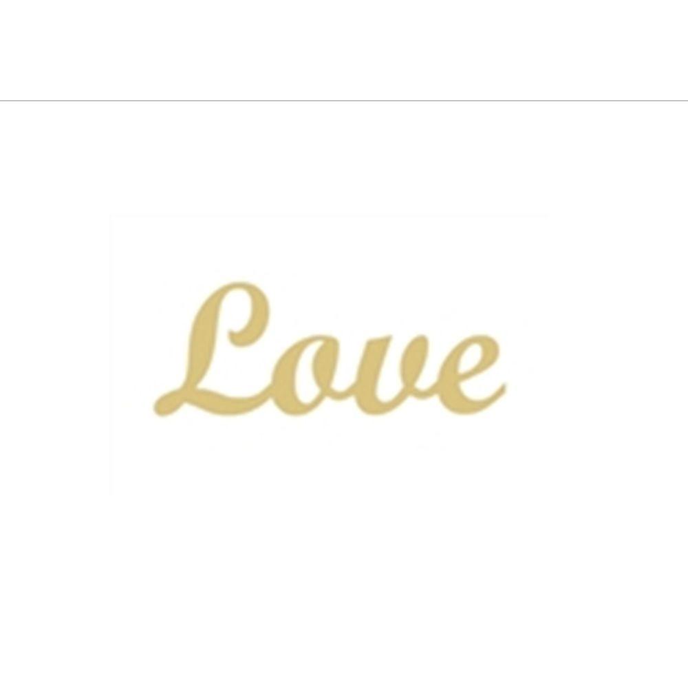 Basic Shape Heart MDF Cutout Love Script - Unfinished For DIY