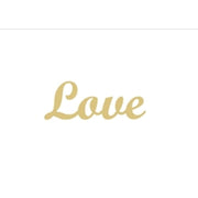 Basic Shape Heart MDF Cutout Love Script - Unfinished For DIY