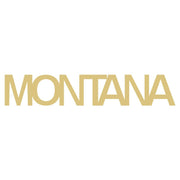 Basic Shape Word MDF Cutout Montana - Unfinished For DIY