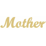 Basic Shape Mother MDF Cutout Mother Script Word - Unfinished For DIY