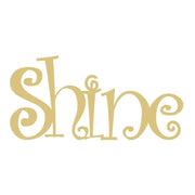 Basic Shape Word MDF Cutout Shine - Unfinished For DIY