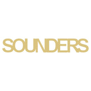 Basic Shape Word MDF Cutout Sounders - Unfinished For DIY