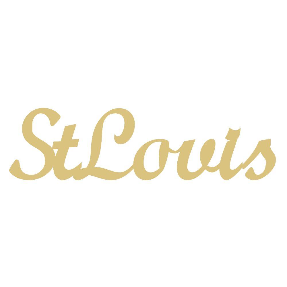 Basic Shape Word MDF Cutout St Louis - Unfinished For DIY