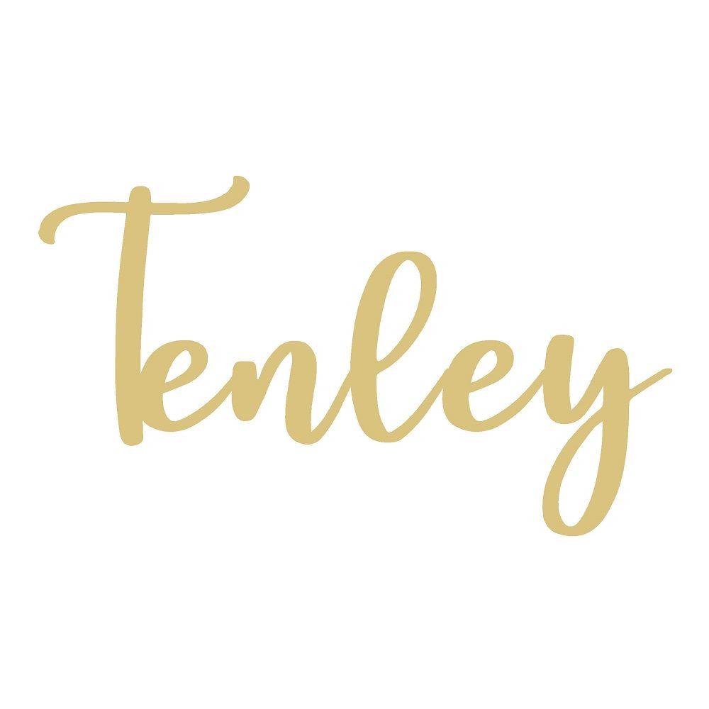 Basic Shape Word MDF Cutout Tenley - Unfinished For DIY