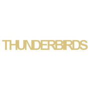 Basic Shape Word MDF Cutout Thunderbirds - Unfinished For DIY