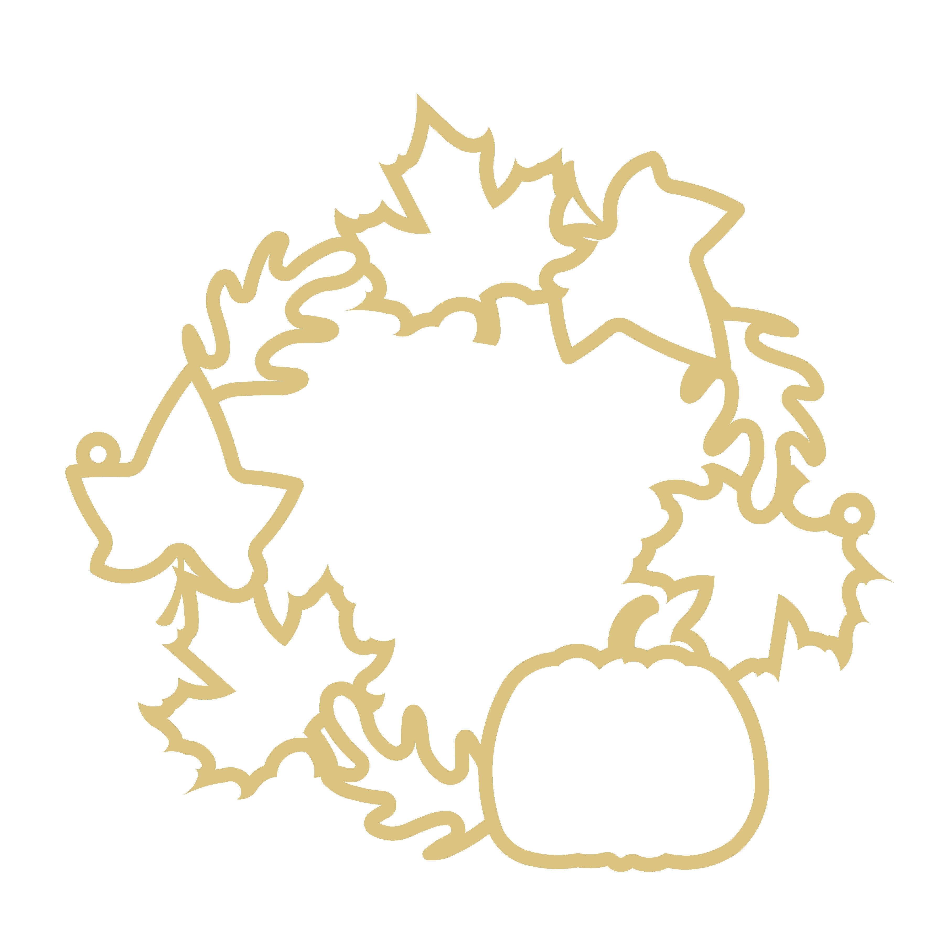 Wreath Laser-Cut Faux Stained-Glass Frame Unfinished MDF Wood– Open Frame Craft Blank for Resin, Crushed Glass & Mixed Media Art | Made in the USA by Diverse Woodworking