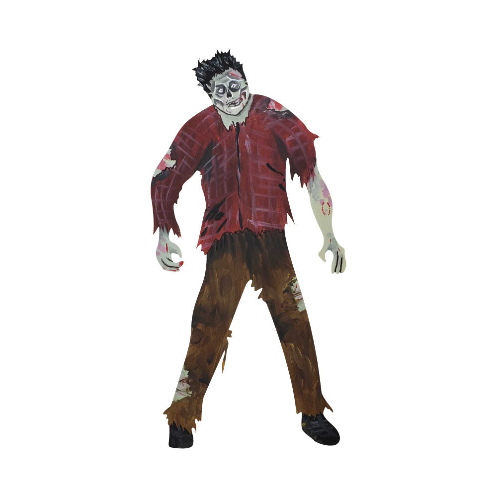 Basic Shape Zombie MDF Cutout Zombie Man - Unfinished For DIY