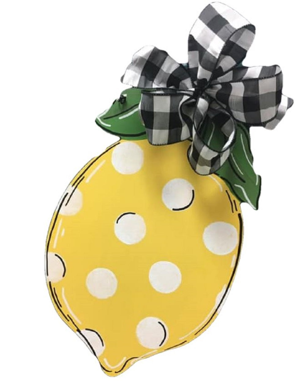 Basic Shape Lemon MDF Cutout Lemon Silhouette Style 1 - Unfinished For DIY