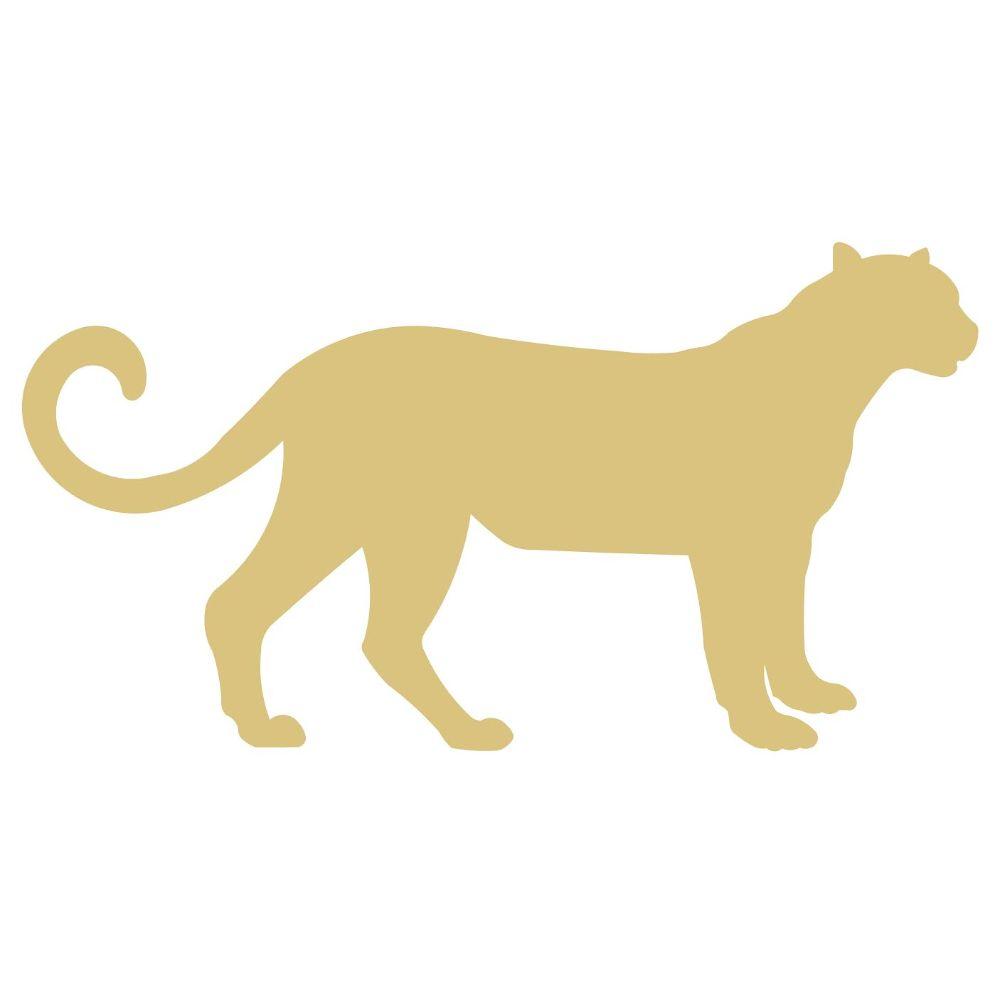 Basic Shape Leopard MDF Cutout Wildlife Silhouette - Unfinished For DIY