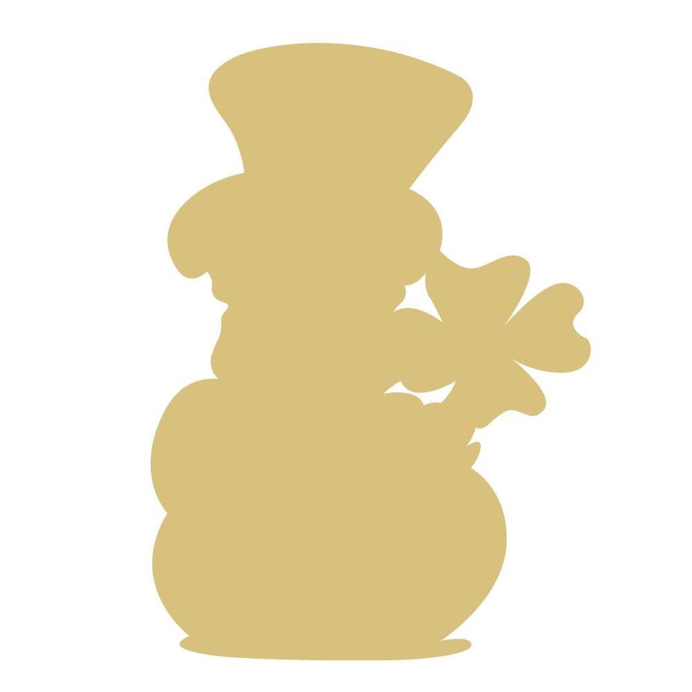 Basic Shape Leprechaun MDF Cutout Silhouette - Unfinished For DIY