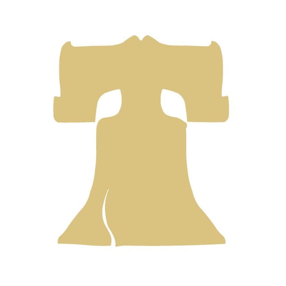 Basic Shape Bell MDF Cutout Liberty Bell Silhouette - Unfinished For DIY