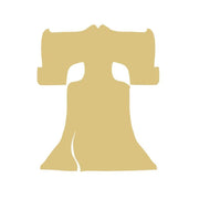 Basic Shape Bell MDF Cutout Liberty Bell Silhouette - Unfinished For DIY