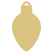 Basic Shape Light Bulb MDF Cutout Plain - Unfinished For DIY