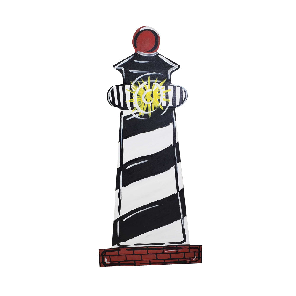 Basic Shape Lighthouse MDF Cutout Lighthouse Silhouette - Unfinished For DIY