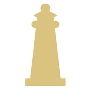Basic Shape Lighthouse MDF Cutout Lighthouse Silhouette - Unfinished For DIY