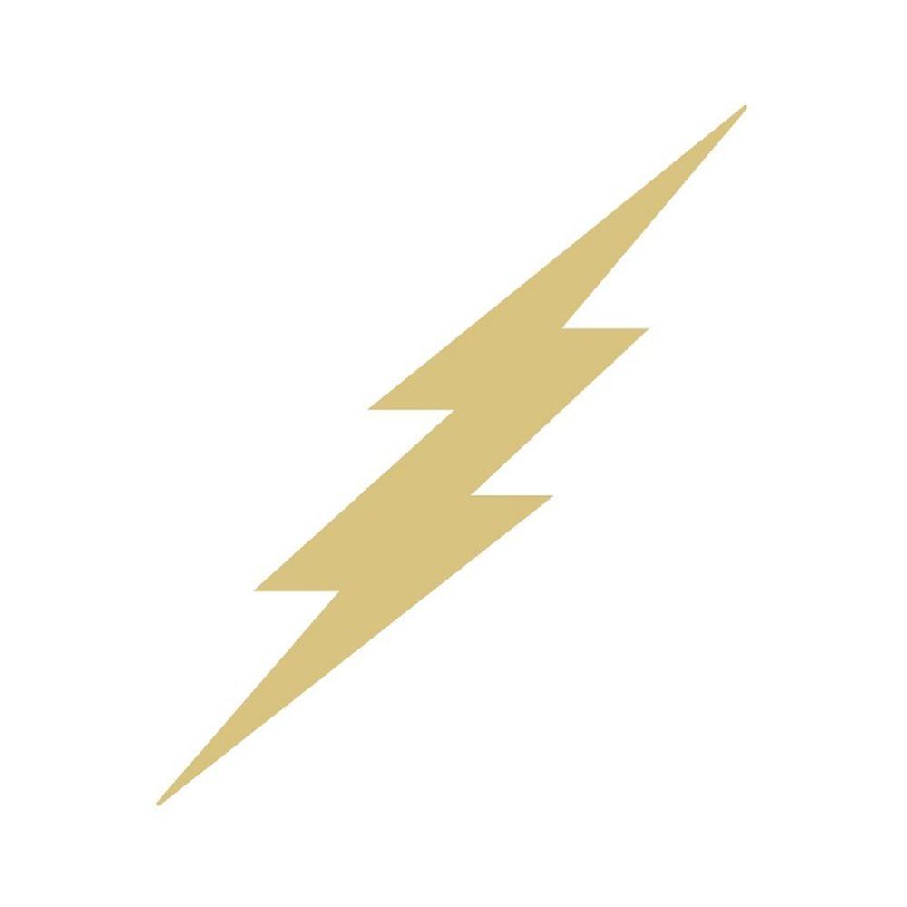 Basic Shape Lightning Bolt MDF Cutout Silhouette - Unfinished For DIY