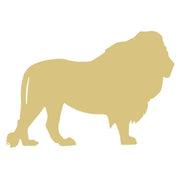 Basic Shape Lion MDF Cutout Silhouette  - Unfinished For DIY