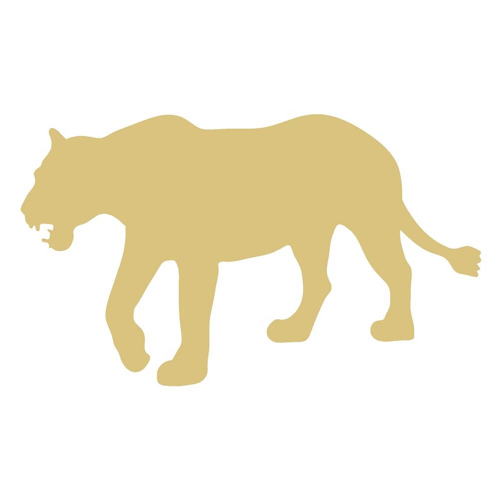 Basic Shape Lioness MDF Cutout Silhouette - Unfinished For DIY