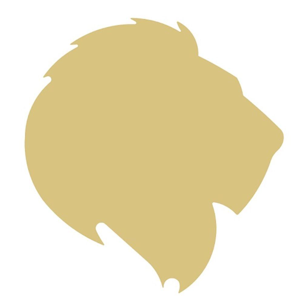 Basic Shape Lion MDF Cutout Lion Head Silhouette - Unfinished For DIY