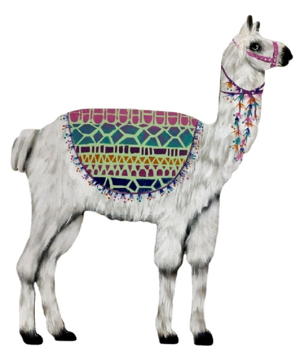 Basic Shape Llama MDF Cutout Llama Silhouette - Unfinished For DIY