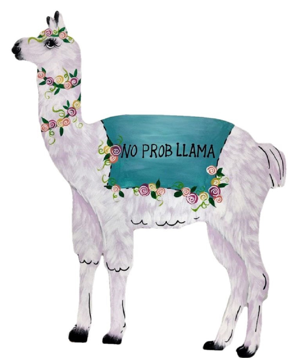 Basic Shape Llama MDF Cutout Llama Silhouette - Unfinished For DIY