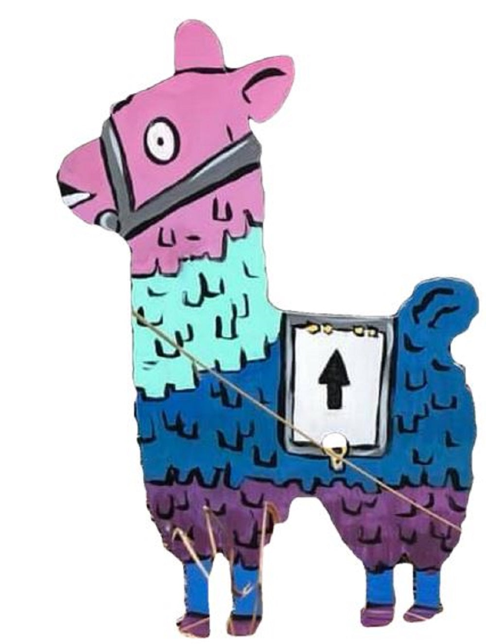 Basic Shape Llama MDF Cutout Silhouette Style 2 - Unfinished For DIY