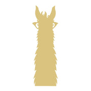 Basic Shape Llama MDF Cutout Silhouette Style 3 - Unfinished For DIY