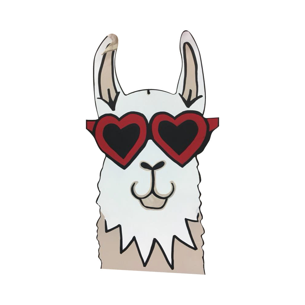 Basic Shape Llama Head MDF Cutout Silhouette - Unfinished For DIY