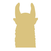 Basic Shape Llama Head MDF Cutout Silhouette - Unfinished For DIY