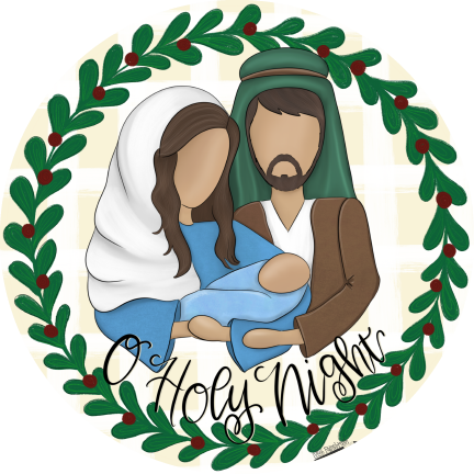 LULU'S PAINTBRUSH O HOLY NIGHT NATIVITY