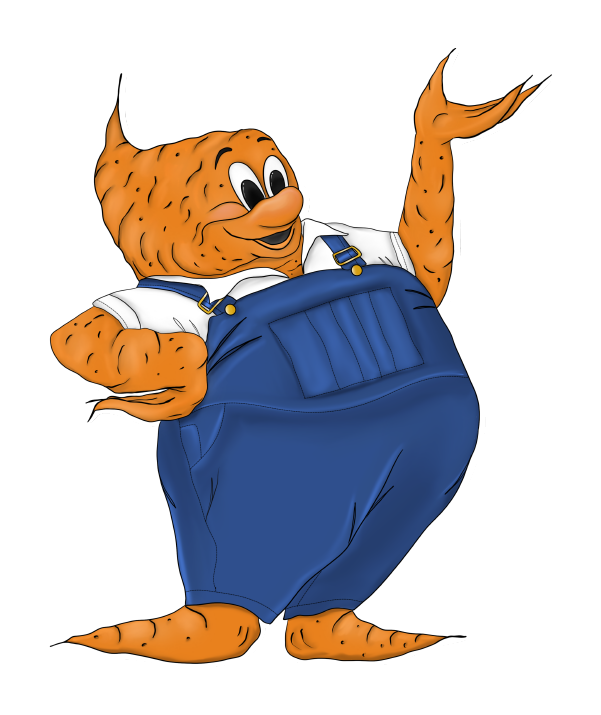 LULU'S PAINTBRUSH YAM IN OVERALLS