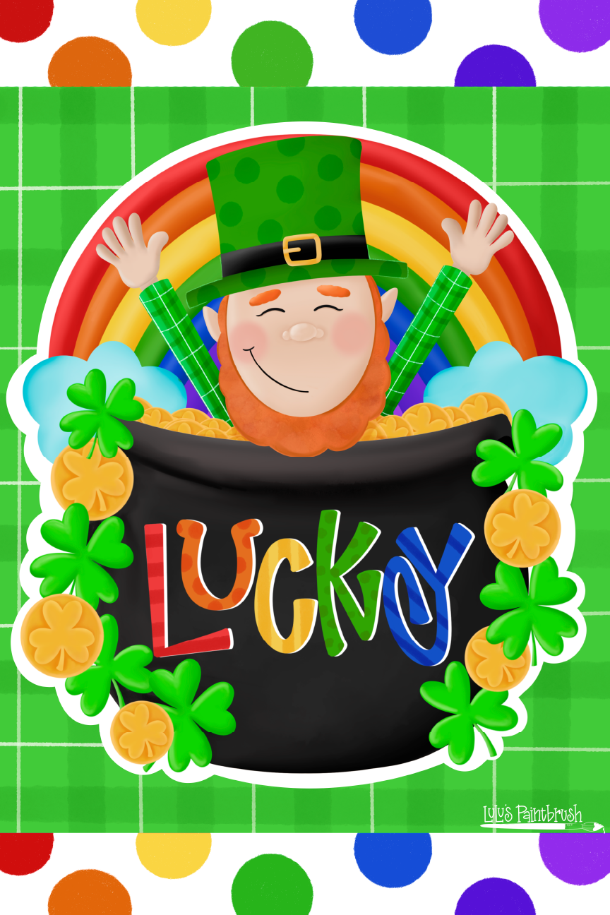 LULU'S PAINTBRUSH LUCKY LEPRECHAUN