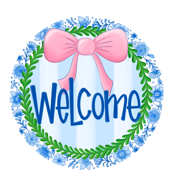 LULU'S PAINTBRUSH WELCOME WREATH