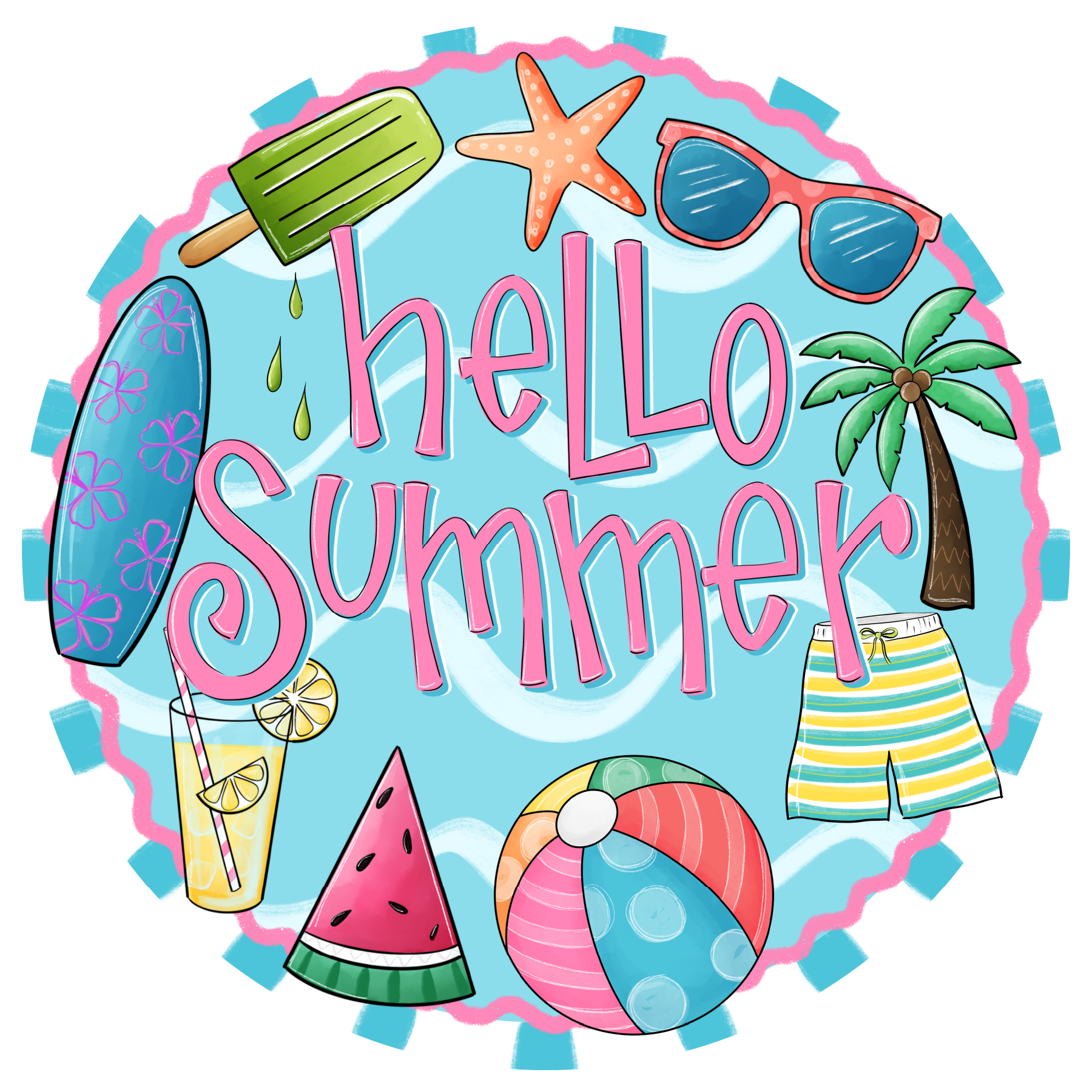 LULU'S PAINTBRUSH HELLO SUMMER
