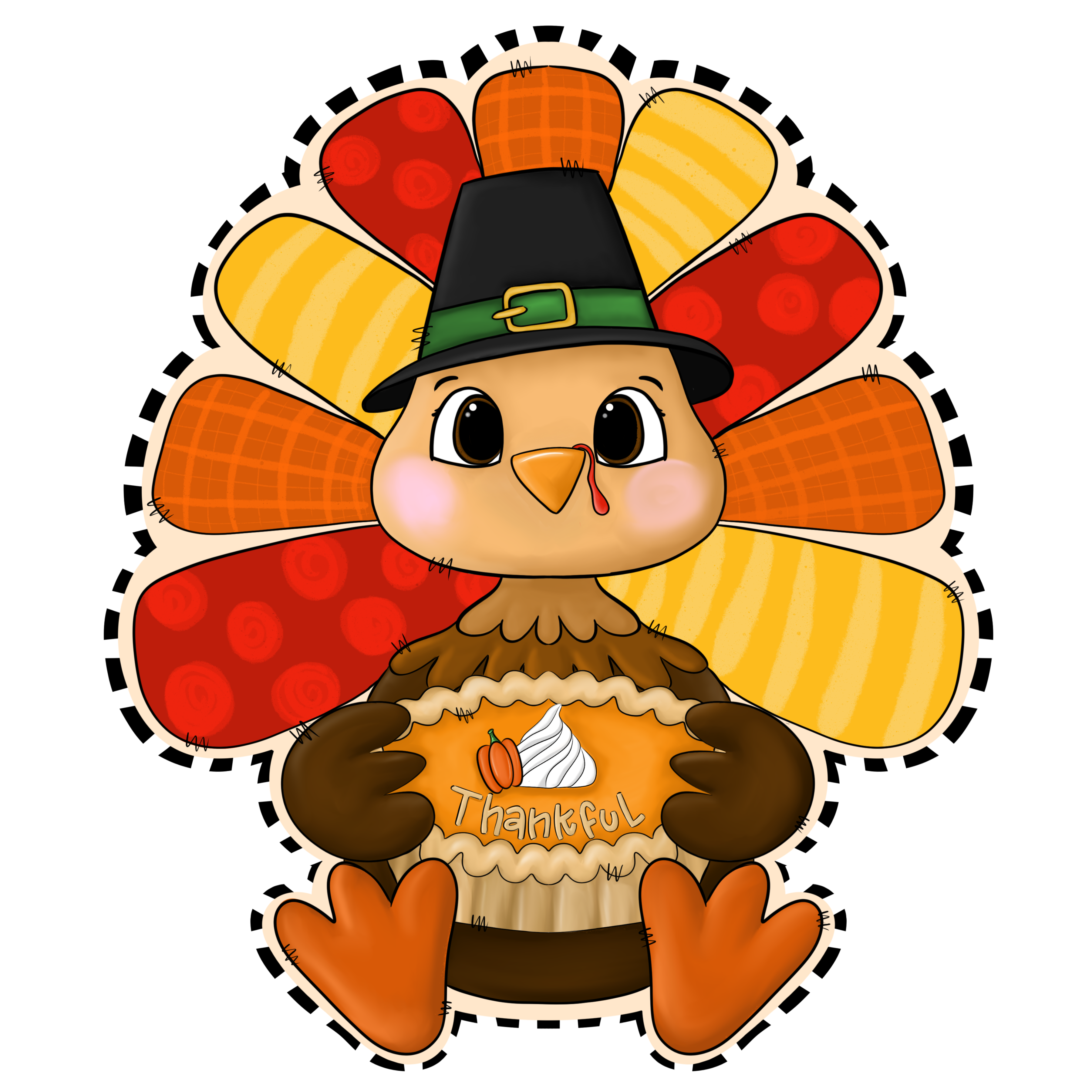 LULU'S PAINTBRUSH THANKSGIVING TURKEY