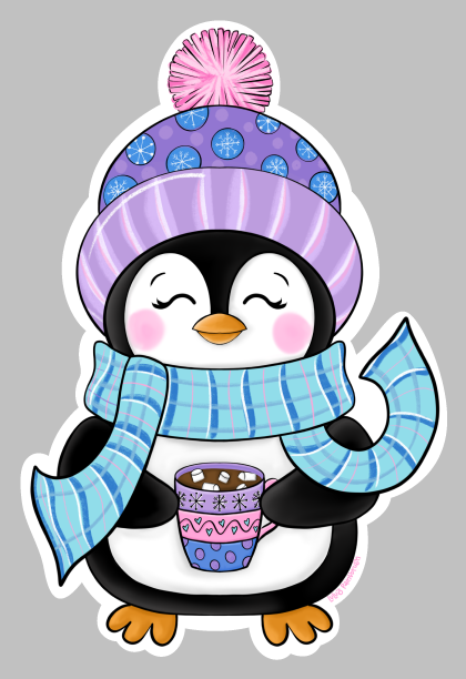 LULU'S PAINTBRUSH PENGUIN WITH COCOA