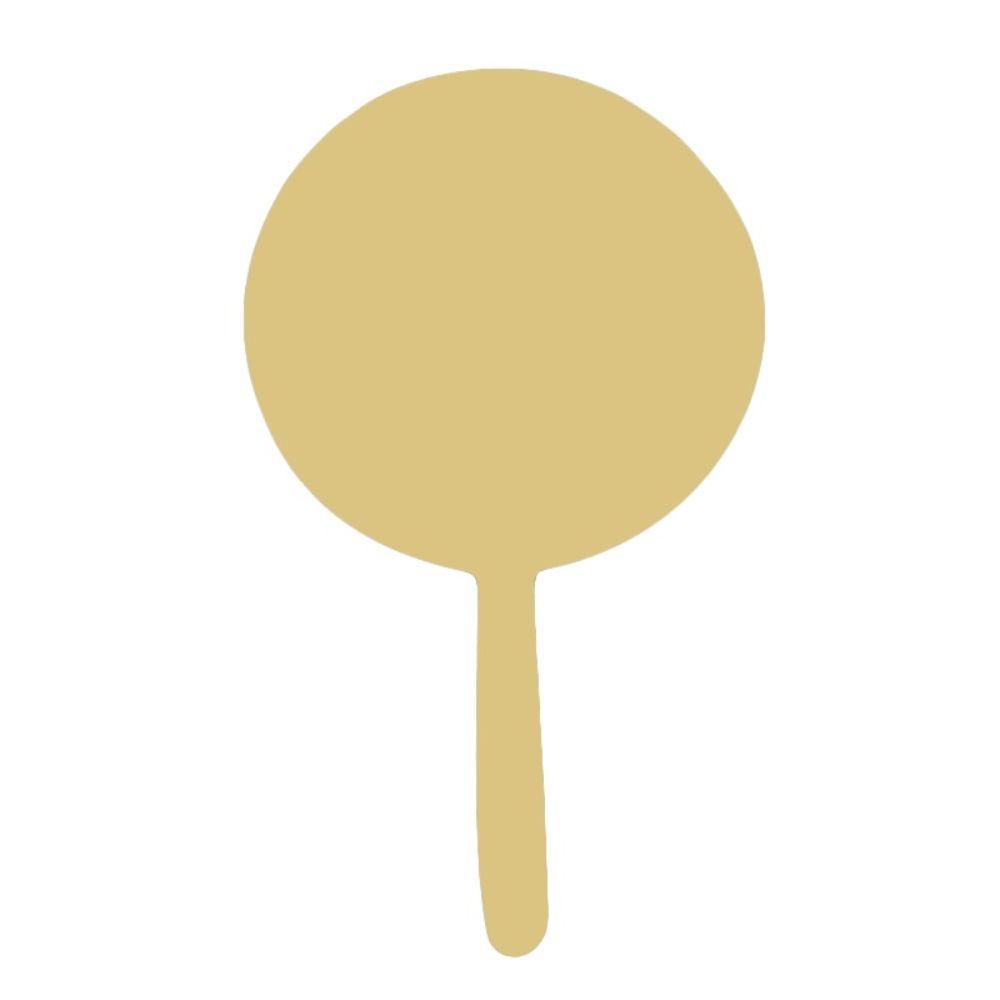 Basic Shape Lollipop MDF Cutout Lollipop Silhouette - Unfinished For DIY