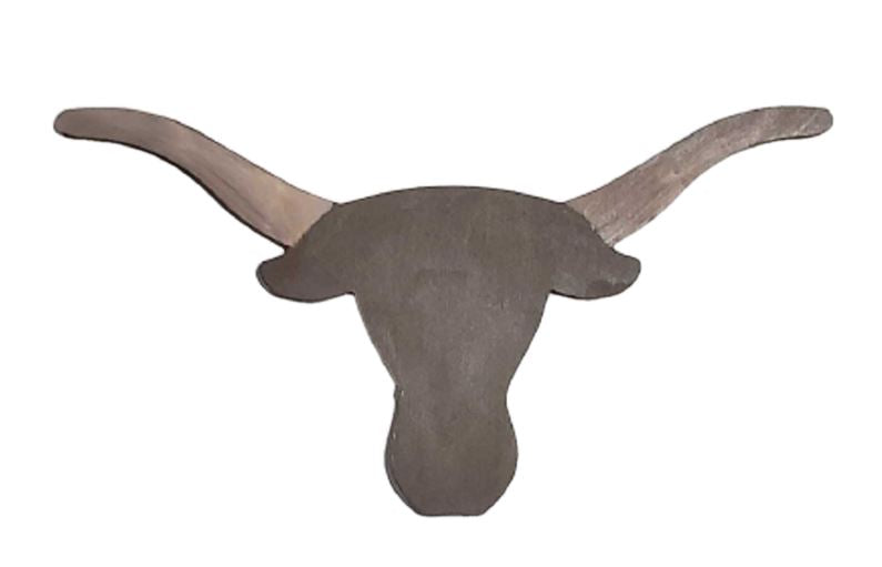 Basic Shape Long Horn MDF Cutout Silhouette - Unfinished For DIY