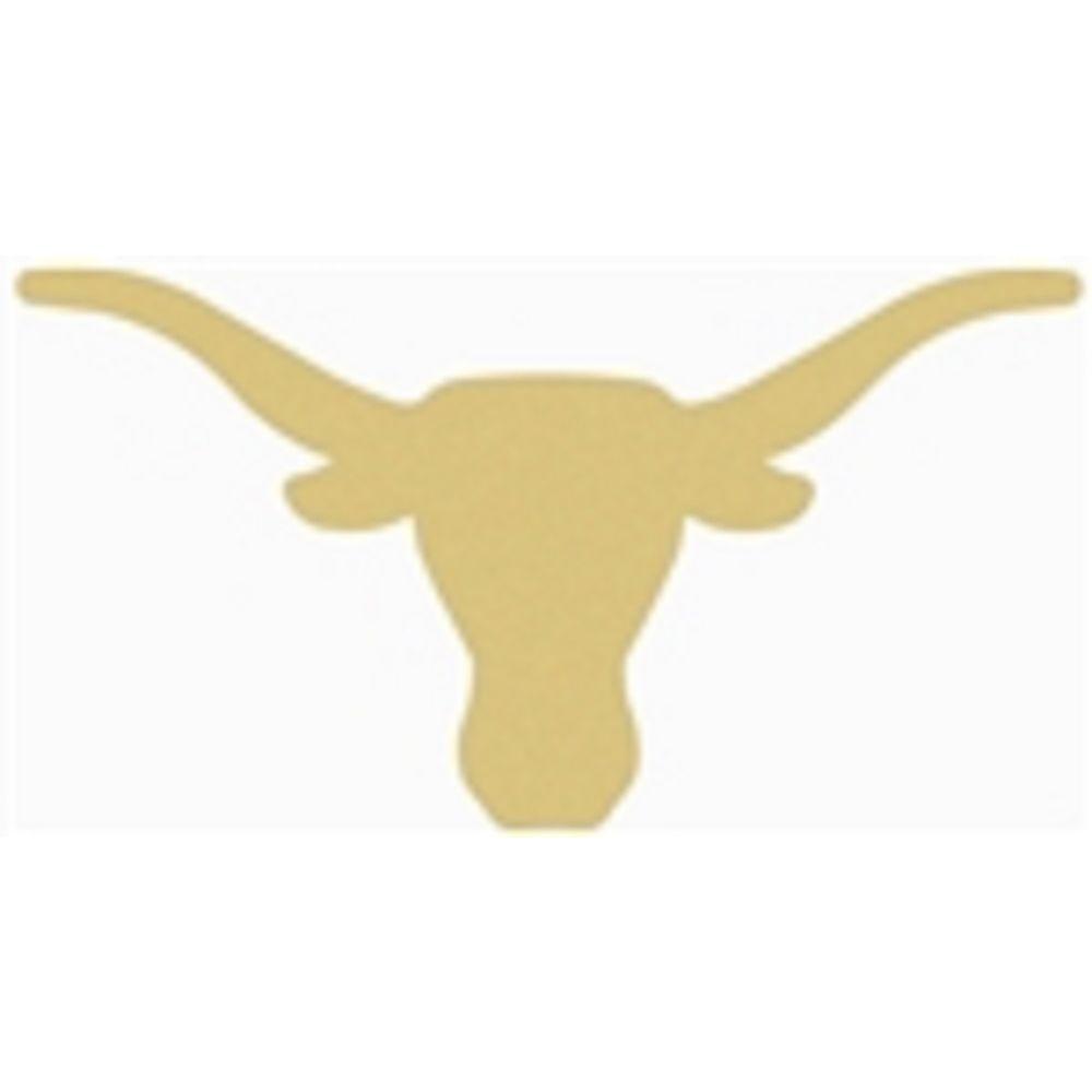 Basic Shape Long Horn MDF Cutout Silhouette - Unfinished For DIY
