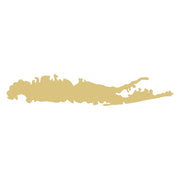 Basic Shape Long Island MDF Cutout Coastline Silhouette - Unfinished For DIY