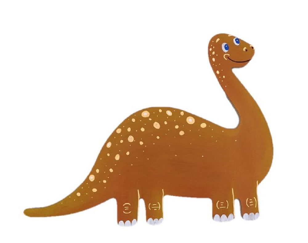 Design By Line Long Neck Dinosaur MDF Cutout Silhouette - Unfinished For DIY