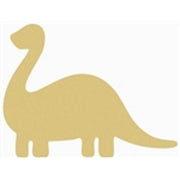Basic Shape Dinosaur MDF Cutout Silhouette - Unfinished For DIY